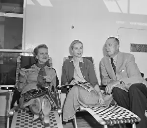 Grace Kelly on Ocean Liner With Her Parents