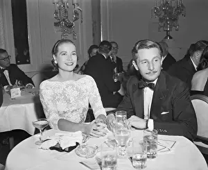 Grace Kelly at Party with Oleg Cassini