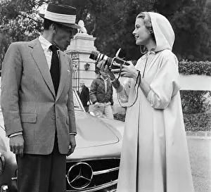Grace Kelly Photographing Frank Sinatra
