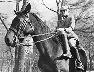 Horsemanship Prints: Grace Kelly Riding Side-Saddle