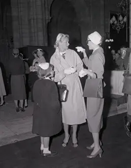 Monaco Prints: Grace Kelly Talking With Her Sister