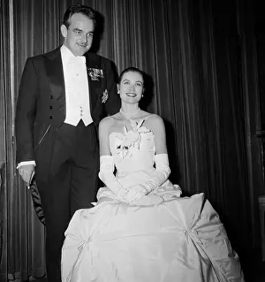 Grace Kelly Wearing Evening Gown