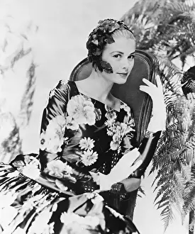 Princess Prints: Grace Kelly Wearing Floral Dress