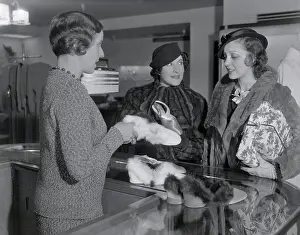 Clothing Store Prints: Gracie Allen and Frances Drake Shopping
