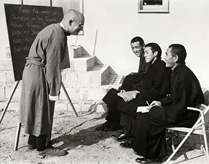 Buddhist Prints: Graduate Teaches English to Tibetan Monks
