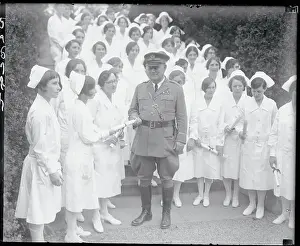 Graduation Prints: Graduates of Walter Reed Hospital With General James M. Kennedy
