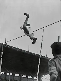 Graham of The U.S. Finishing Second in Pole Vault Competition