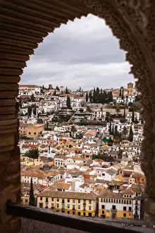 Window Frame Prints: Granada from the Alhambra