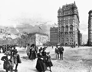 5th Avenue Prints: Grand Army Plaza and Netherland Hotel