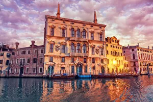 The Grand Canal in Venice at sunrise