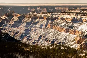 Prints of Taken in January day.Seen from the air, leaving the Colorado river Grand Canyon Prints: Grand canyon National Park