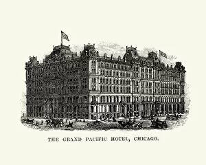 Images Dated 23rd January 2018: The Grand Pacific Hotel, Chicago, 19th Century