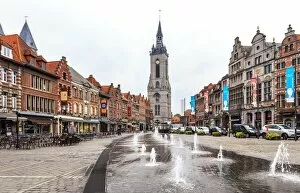 Images Dated 14th October 2015: Grand place and belfry listed as World Heritage by UNESCO