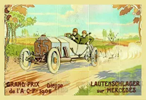 Pole Prints: Grand-Prix: Lautenschlager sur Mercedes