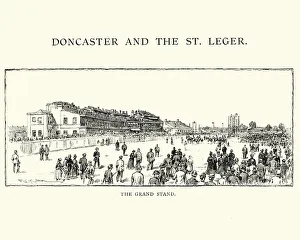Images Dated 24th January 2017: Grand Stand at Doncaster Racecourse, 1892