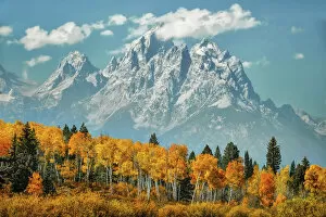 Images Dated 26th September 2012: Grand Teton Mountains in Fall