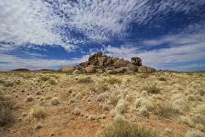 Granite Rock Outcrop in the intense heat of the Garub Region of Namibia