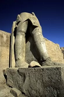 Granite Gallery: Granite statue ruins, Temple Of Karnak