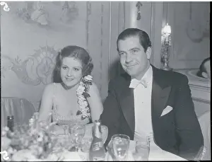 Grant Withers and Rene Whitney Dining at Hotel