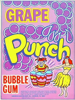 Grapes Prints: Grape Punch Bubble Gum