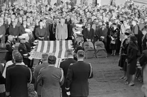 Sympathy Prints: Grave Site for John F. Kennedy as Flag is Folded