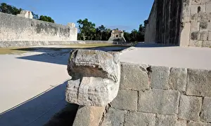 Great Ball Court and Serpent Statue, Chichen Itza