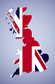 Images Dated 17th January 2018: Great Britain Map Icon
