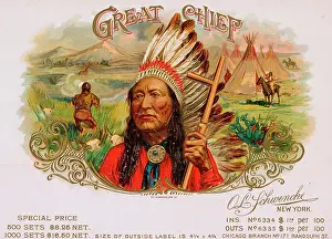 Native Prints: Great Chief Cigar Advertisement