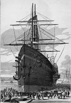 The Great Eastern At Dock In New York