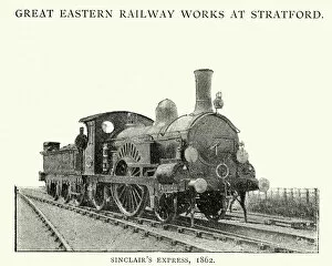 Passenger Train Gallery: Great Eastern Railway Single Express Locomotive, 1862