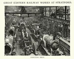 Images Dated 24th January 2017: Great Eastern Railway Works at Stratford, 1892