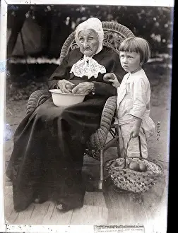 Whittier Prints: Great Grandmother and Great Grandson