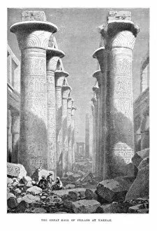 Ancient Egypt Collection: The Great Hall of Pillars at Karnak