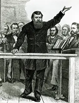 Great Prints: Great Revival; Man Preaching At Hippodro
