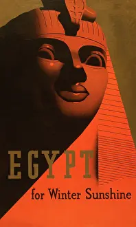 Sunshine Prints: Great Sphinx Travel Poster