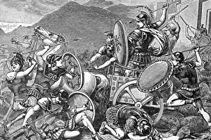 Spear Prints: Greek Army Fighting; Aristomenes; Illus