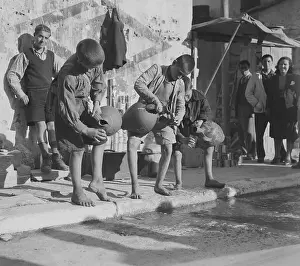 Athens Prints: Greek Boys Selling Water