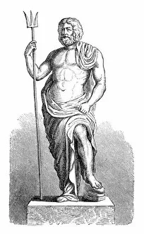 Images Dated 21st August 2018: Greek goddess Poseidon god of the sea