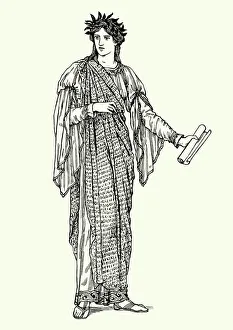 Images Dated 9th May 2016: Greek mythology - Clio