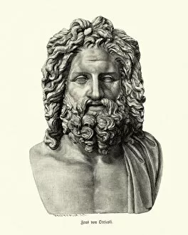 Images Dated 14th June 2018: Greek mythology, God Zeus of Otricoli