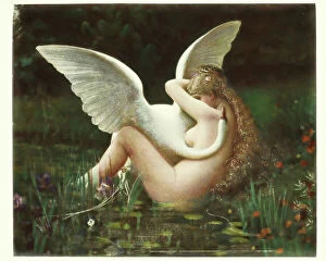 Greek Mythology Decor Prints Gallery: Greek mythology - Leda and the Swan