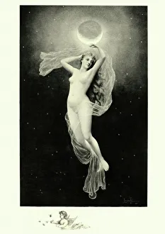 Greek Mythology Decor Prints Gallery: Greek mythology, Phoebe, Titan associated with the moon