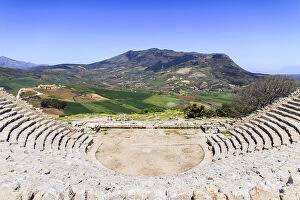 Images Dated 27th April 2012: Greek Theatre of Segesta Sicily