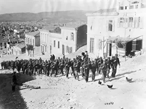 1910s Style Prints: Greeks Troops Marching During Balkan War