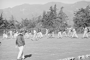 Santa Barbara Prints: Green Bay Packers Training in Santa Barbara