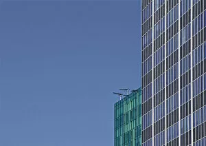 Images Dated 4th December 2019: Green and Blue Skyscraper