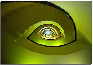 Spiral Stair Abstracts Collection: Green eye