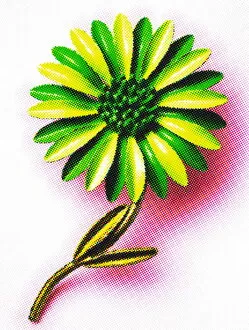 Captivating Art Illustrations Collection: Green Flower