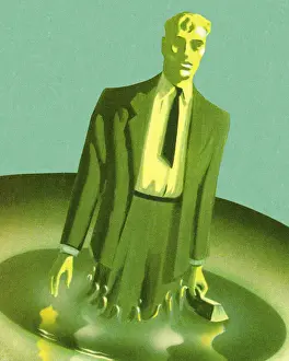 Green Man in Green Suit
