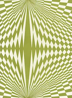 Green OP Art Pattern